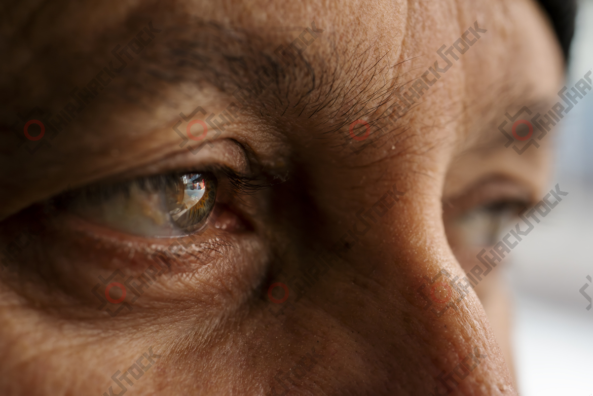 Close-up of man eye