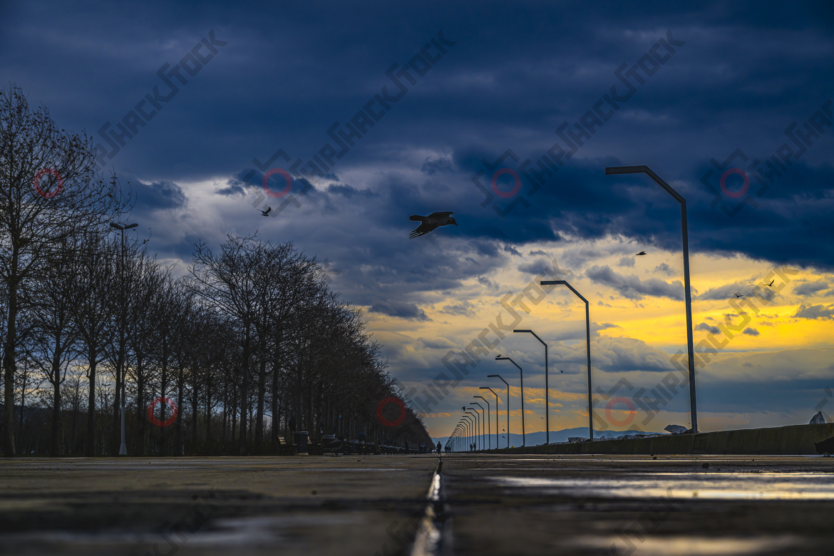 Sunset in Maltepe Shore